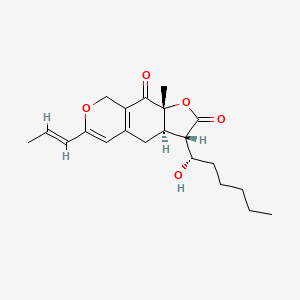 Chemical structure of Monascuspiloin