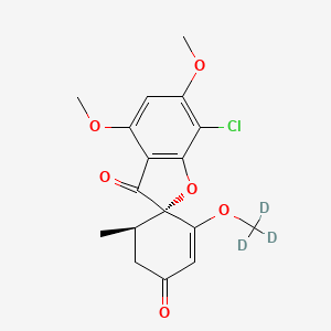 Chemical structure of Griseofulvin-d3