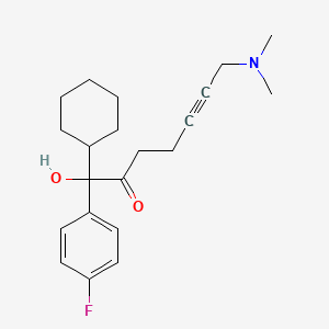 Chemical structure of XLR11 N-(4-hydroxypentyl) metabolite-d5 (CRM)