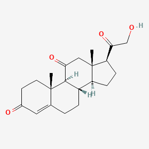 Chemical structure of 11-Dehydrocorticosterone
