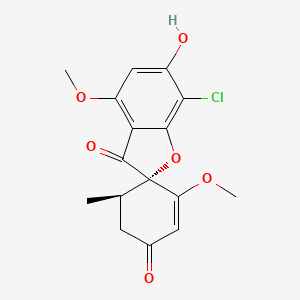 Chemical structure of 6-Desmethylgriseofulvin