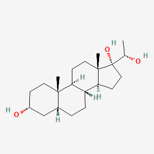 Chemical structure of Pregnanetriol