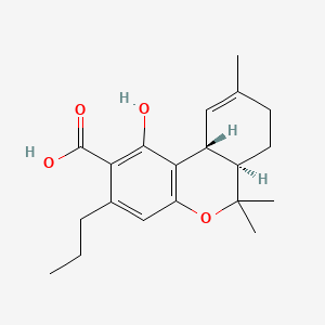 Chemical structure of Tetrahydrocannabivarinic acid
