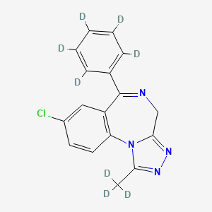 Chemical structure of Alprazolam-d8