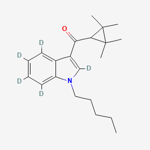 Chemical structure of UR-144-d5 (exempt preparation)