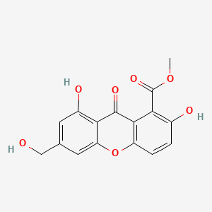 Chemical structure of Sydowinin B
