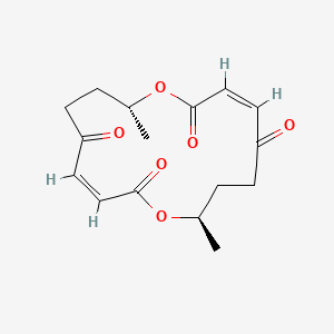 Chemical structure of Pyrenophorin