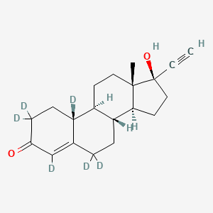 Chemical structure of Norethindrone-d6