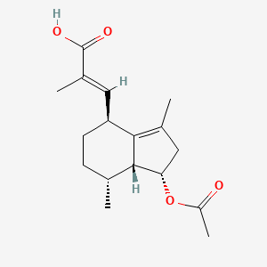 Chemical structure of Acetoxyvalerenic Acid