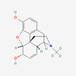 Chemical structure of Morphine-d3 (CRM)
