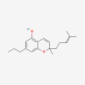 Chemical structure of Cannabichromevarin