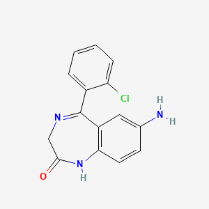 Chemical structure of 7-Aminoclonazepam