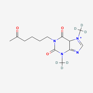Chemical structure of Pentoxifylline-d6