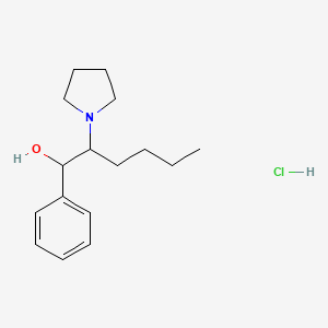 Chemical structure of α-Pyrrolidinohexanophenone metabolite (hydrochloride)
