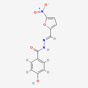 Chemical structure of Nifuroxazide-d4