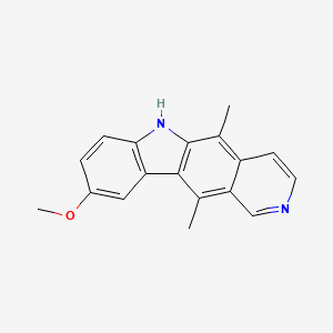 Chemical structure of 9-Methoxyellipticine