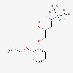 Chemical structure of Oxprenolol-d7