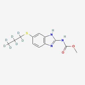 Chemical structure of Albendazole-d7