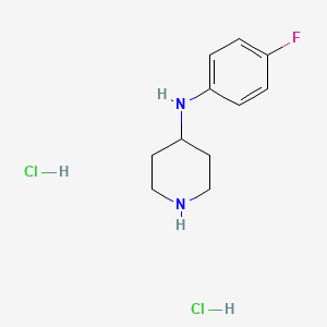 Chemical structure of para-fluoro 4-Anilinopiperidine (hydrochloride)