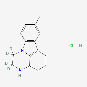 Chemical structure of Pirlindole-d4 (hydrochloride)