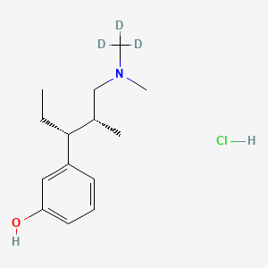 Chemical structure of Tapentadol-d3 (hydrochloride) (CRM)