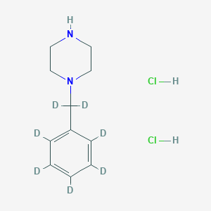 Chemical structure of Benzyl piperazine-D7 diHCl