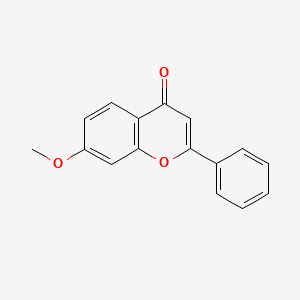 Chemical structure of 7-Methoxyflavone
