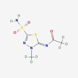 Chemical structure of Methazolamide-d6