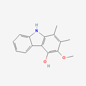 Chemical structure of Carbazomycin B