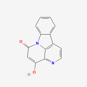 Chemical structure of 4-Hydroxycanthin-6-one