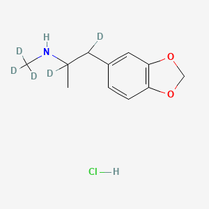 Chemical structure of 3,4-MDMA-d5 (hydrochloride) (CRM)