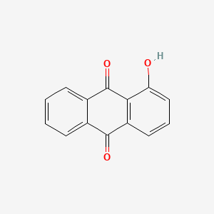 Chemical structure of 1-Hydroxyanthraquinone