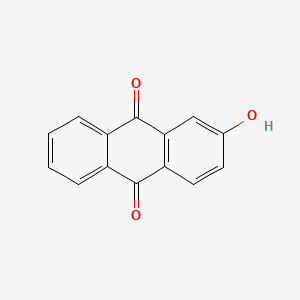Chemical structure of 2-Hydroxyanthraquinone
