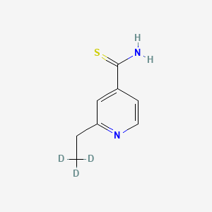 Chemical structure of Ethionamide-d3