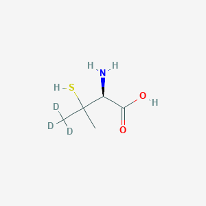 Chemical structure of Penicillamine-d3