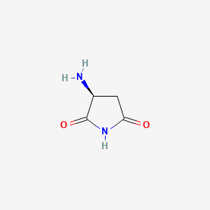 Chemical structure of (S)-Aspartimide
