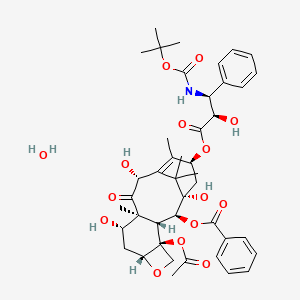 Chemical structure of Docetaxel (hydrate)