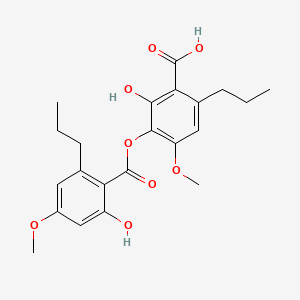 Chemical structure of Sekikaic Acid