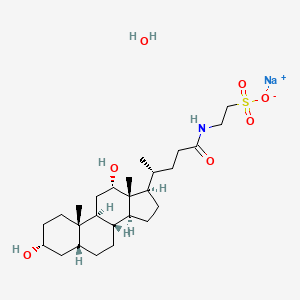 Chemical structure of taurodeoxycholic acid, sodium salt