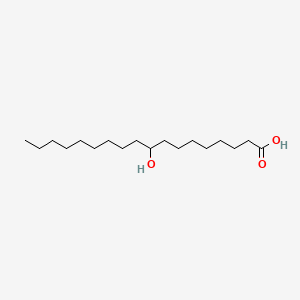Chemical structure of 9-hydroxy Stearic Acid