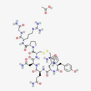 Chemical structure of Argipressin (acetate)