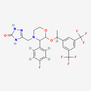Chemical structure of rac-Aprepitant-d4