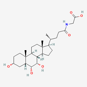 Chemical structure of Glycohyocholic Acid-d4