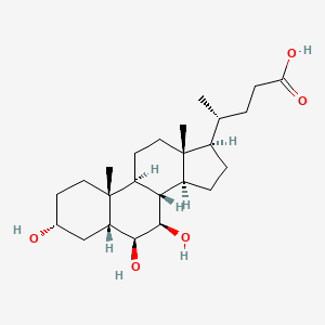 Chemical structure of β-Muricholic Acid-d4