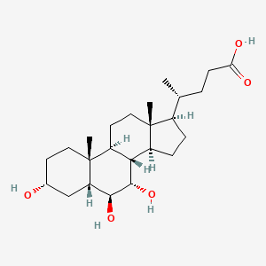 Chemical structure of α-Muricholic Acid-d4