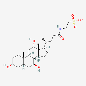 Chemical structure of Taurohyocholic Acid-d4 (sodium salt)