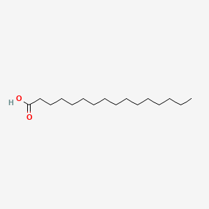 Chemical structure of Palmitic Acid