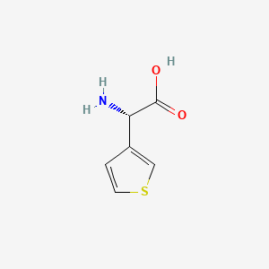 Chemical structure of (S)-3-Thienylglycine