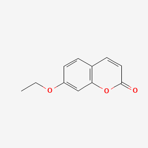 Chemical structure of 7-Ethoxycoumarin