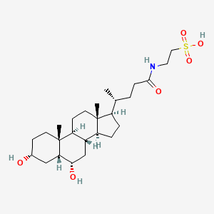 Chemical structure of Taurohyodeoxycholic acid